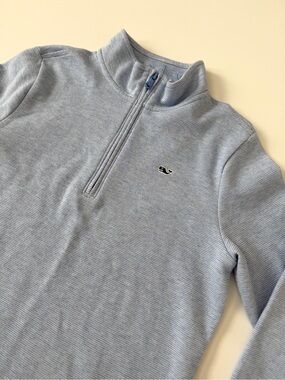 Vineyard Vines Boys Light Blue Quarter-Zip Pullover